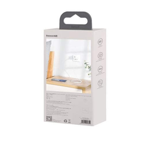 kabel usb do usb-c baseus simple wisdom, 40w, 5a, 1.5m (biały) 2szt. na Arena.pl