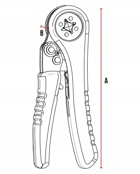 PRASKA ZACISKARKA KABLI TULEJEK KOŃCÓWEK 0,08-10 zdjęcie 11