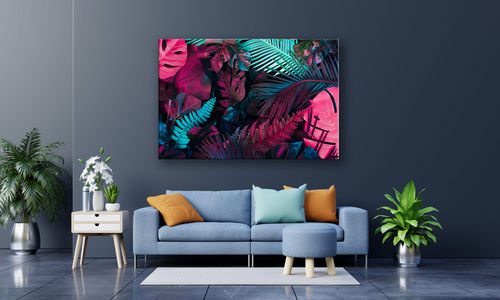 OBRAZ NA PŁÓTNIE 046 Kolorowe liście 100x70cm na Arena.pl