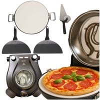 Piec do Pizzy Elektryczny Mini Piekarnik 420°C 1200W Okienko Kamień Ebook