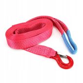 Lina holownicza linka do holowania taśmowa 7500 kg 50 mm 5 m hak + ucho