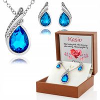 Zestaw biżuterii z GRAWEREM PREZENT na ŚWIĘTA  URODZINY ROCZNICĘ dla niej