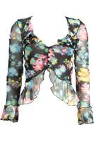 DESIGUAL CZARNA KOSZULKA DAMSKA Z DŁUGIM RĘKAWEM XL