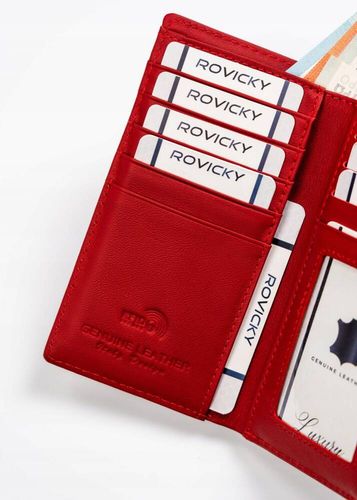 portfel damski ze skóry naturalnej zdobiony cyrkoniami - lorenti na Arena.pl