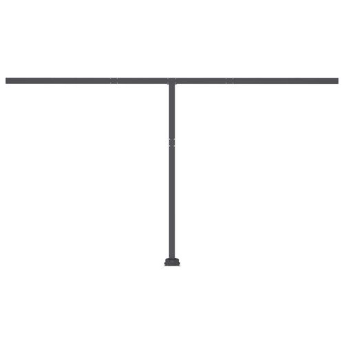 Wolnostojąca, automatyczna markiza, 400x350 cm, niebiesko-biała na Arena.pl