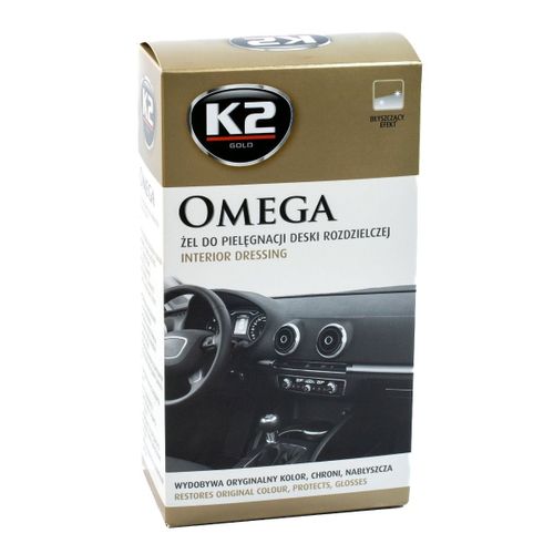 K2 Omega - żel do plastików wewnętrznych 500ml + mikrofibra + gąbka na Arena.pl