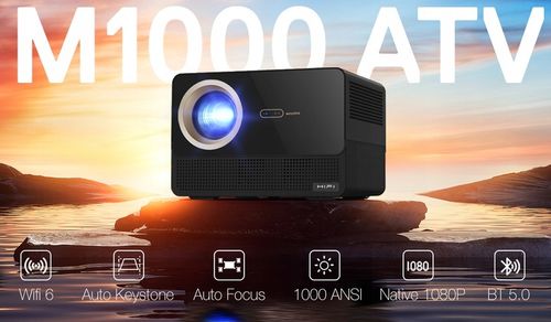 RZUTNIK PROJEKTOR LED AUTOFOCUS ANDROID TV 11 4K FULL HD WIFI PILOT BT na Arena.pl