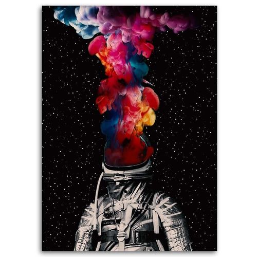 Obraz na płótnie – Canvas, Astronauta i kolory 40x60 na Arena.pl