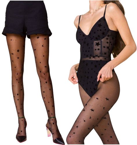 Rajstopy Cosmos Gwiazdki Gabriella 459 Nero 2 na Arena.pl