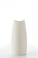Klasyczny wazon ceramiczny RISO 12X7X26 kremowy