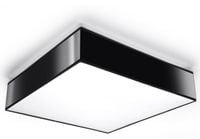 Sollux Lighting Plafon HORUS 45 Czarny, 3x E27, Nowoczesny Design