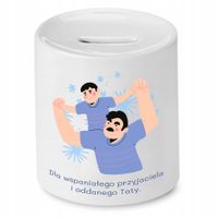 Skarbonka Dla Taty Tata Wspaniały Przyjaciel Z Nadrukiem Ze Zdjęciem