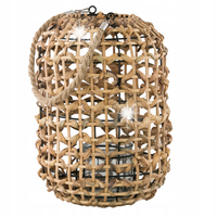 LAMPION STYL BOHO bambusowy kolor naturalny