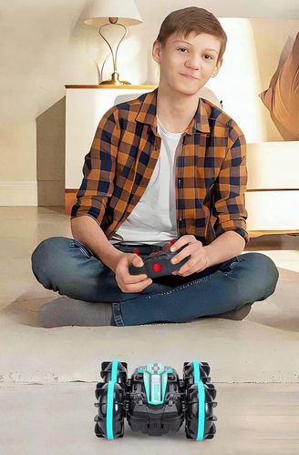 SAMOCHÓD ZDALNIE STEROWANY RC GESTAMI AMFIBIA 2 PILOTY 4x4 360° PŁYWAJĄCY na Arena.pl