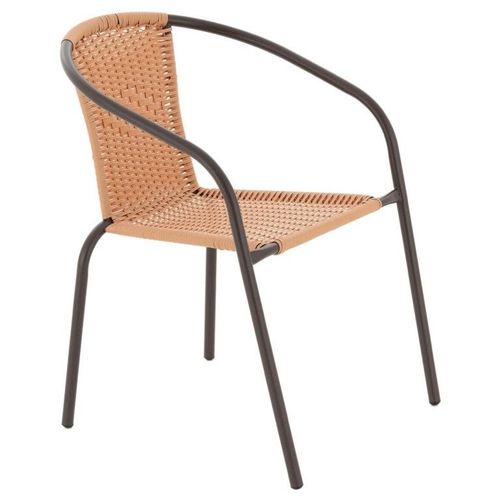 GARTHEN Krzesło bistro, jasnobrązowe, z możliwością sztaplow na Arena.pl