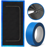 DRZWI PRZECIWPYŁOWE KURTYNA REMONT BUDOWLANE ZAMEK OSŁONA + TAŚMA NIEBIESKA