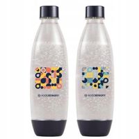 SodaStream Butelki na wodę Fuse czarne Bubble Mosaic, 2x1l