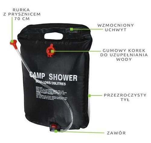 Prysznic turystyczny 20L na Arena.pl