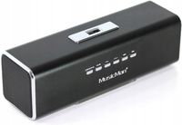 Music Man Głośnik przenośny MP3 radio FM AUX USB MicroSD 6W Czarny