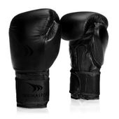 rękawice bokserskie grand czarne black matt- skóra naturalna 12 oz