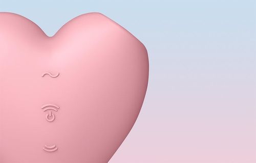 SATISFYER CUTIE HEART MASAŻER ŁECHTACZKI WIBRATOR BEZDOTYKOWY 12 TRYBÓW na Arena.pl