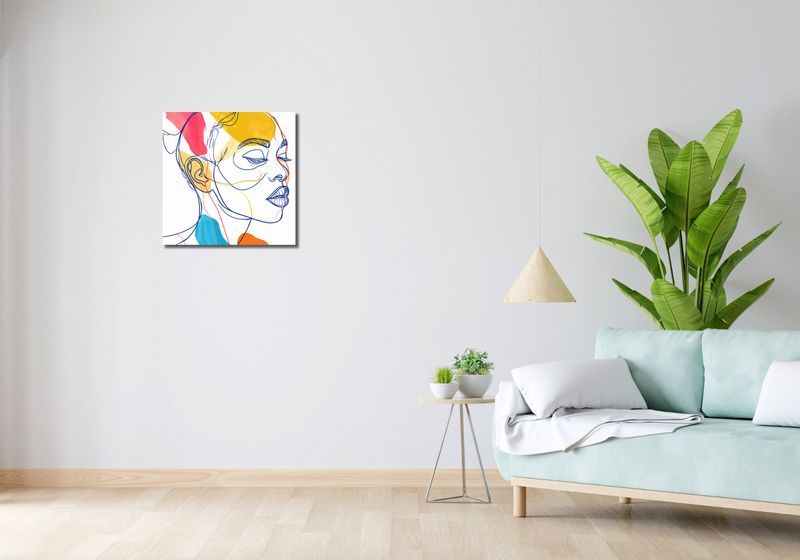 Obraz 50x50cm Wyrazy w Konturach zdjęcie 2