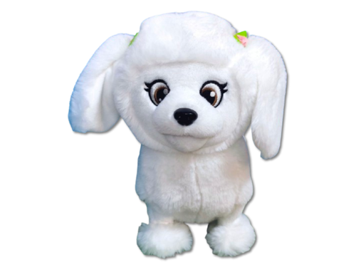 Pluszak Interaktywny piesek Lily - Biały na Arena.pl