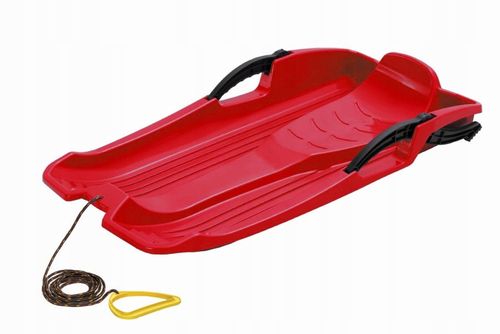 Sanki z hamulcem Hornet + ślizg KID2, Czerwony na Arena.pl