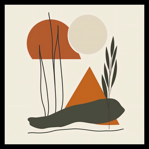 Plakat 30x30cm Beżowe Spojrzenie zdjęcie 2