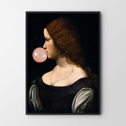 Plakat portret z balonem profil 21x29,7 cm A4 na Arena.pl