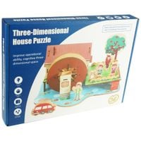 Koło młyńskie trójwymiarowe drewniane puzzle 3D DIY