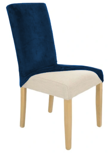 Pokrowiec Na Krzesło Granatowy Welur Elastyczny na Arena.pl