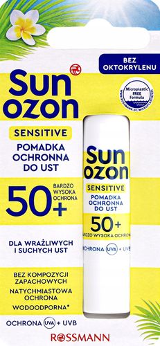 SUNOZON SENSITIVE POMADKA DO UST OCHRONNA SPF 50+ 4,8 G na Arena.pl