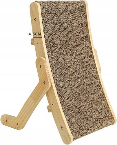 Drapak drewniany dla kota legowisko leżanka 2w1 mata do drapania (F066) na Arena.pl