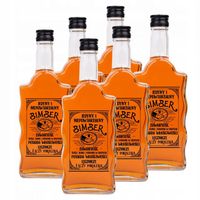 BUTELKA MONOPOLOWA NADRUK JEDYNY BIMBER 500 ml zakrętka NA WESELE 10 szt