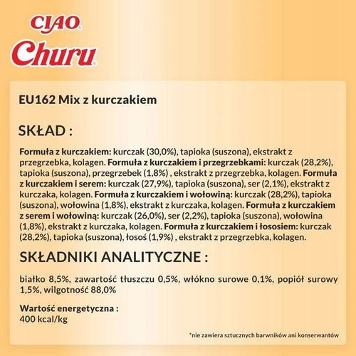 Inaba Cat Churu 60x14g (840g) Kremowy Przysmak Dla Kota Mix Z na Arena.pl