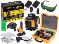 POZIOMICA LASEROWA 360° LASER KRZYŻOWY 4D ZESTAW WALIZKA