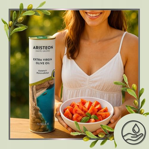 Oliwa z oliwek EXTRA VIRGIN Grecka 1L TŁOCZONA NA ZIMNO ARISTEON 1000 ml na Arena.pl