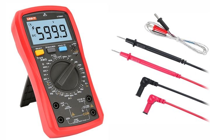 UNI-T UT890C Miernik MULTIMETR TrueRMS 20A NCV hFe zdjęcie 4