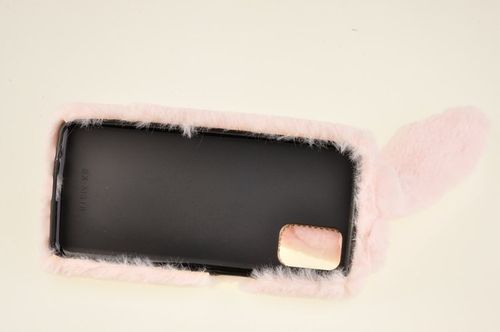 Etui z futerkiem króliczek do Samsung Galaxy M31s różowy na Arena.pl