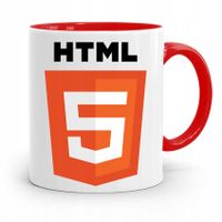 Kubek Czerwony Informatyka Programisty Html 5 Z Nadrukiem Ze Zdjęciem