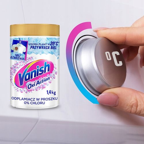 Vanish Oxi Action Odplamiacz w proszku do koloru + do bieli 0% chloru 2,8kg na Arena.pl