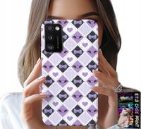 ETUI DO SAMSUNG GALAXY A41 - MODNE SERCA KOKARDKI KOKARDA + SZKŁO