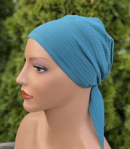 Chustka damska Aga 005 z muślinu turban wiosenny także po chemioterapii na Arena.pl