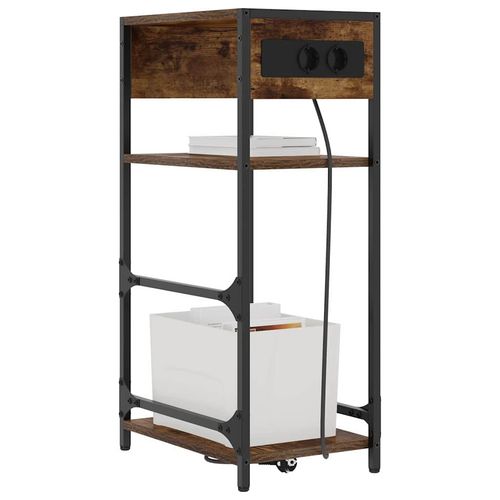 Szafka Nocna z szufladą Wędzony dąb 40 x 27 x 76 cm na Arena.pl