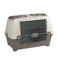 Transporter duży dla zwierząt SKUDO CAR 80 brązowy 77x43x51cm do 30 kg