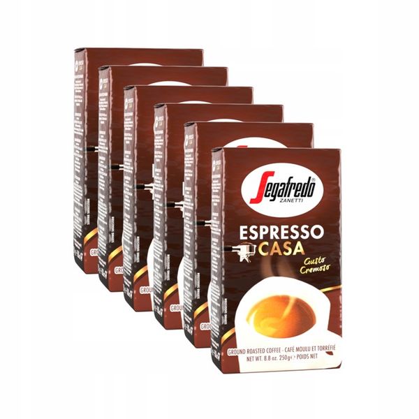 Kawa mielona Segafredo Espresso Casa 6 x 250g zdjęcie 1