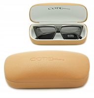 BEŻOWE Twarde ETUI Futerał na okulary markowe