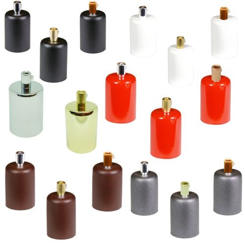 OPRAWKA E27 OSŁONKA DEKORACYJNA METALOWA CZARNA POŁYSK na Arena.pl