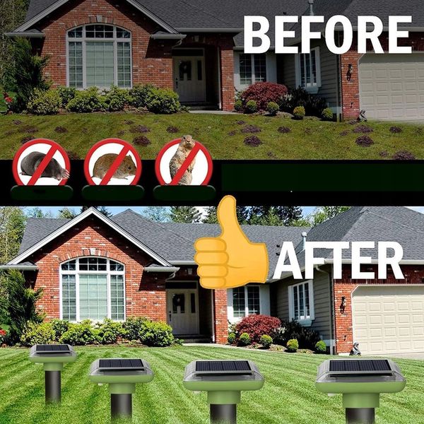 ULTRADŹWIĘKOWY ODSTRASZACZ KOTÓW, SOLARNY ODSTRASZACZ KOTÓW, DO OGRODU zdjęcie 7